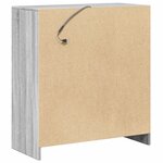 vidaXL Buffet avec LED sonoma gris 77x34x85 cm bois d'ingénierie
