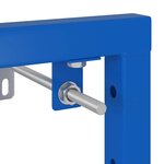 vidaXL Support mural de salle de bain Bleu 50 x 17.5 x 136 cm Acier