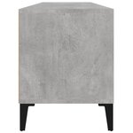 vidaXL Meuble TV gris béton 100x34 5x44 5 cm bois d'ingénierie