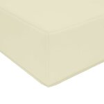 vidaXL Coussin de canapé d'extérieur 3 Pièces Crème Polyester