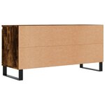 vidaXL Meuble TV chêne fumé 104x35x50 cm bois d'ingénierie
