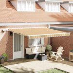 vidaXL Auvent Rétractable with 400 × 350 cm Multicolore