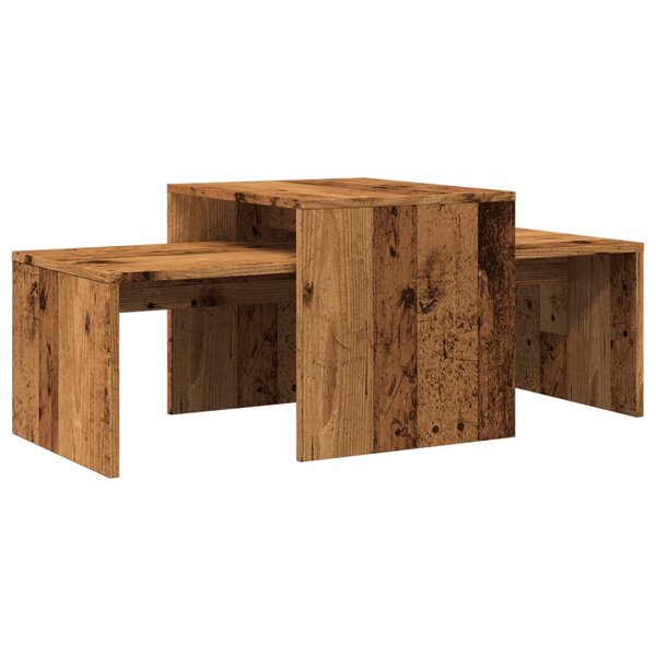 vidaXL Table basse vieux bois 100x48x40 cm bois d'ingénierie