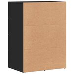 vidaXL Buffet noir 59x39x80 cm bois d'ingénierie