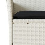 vidaXL Chaises de jardin avec coussins lot de 2 blanc résine tressée