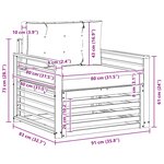 vidaXL Canapé d’extérieur Polyester Blanc et beige