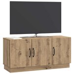 vidaXL Meuble TV 99 x 34 5 x 47 cm Chêne artisanal Bois d'ingénierie