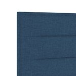 Tête de lit design lignes bleues 100 cm en tissu