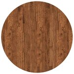 vidaXL Plateau de table Autre Marron foncé Ø 90 x 2.5 cm Chêne massif