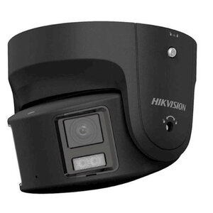 Caméra panoramique 4K 180 ColorVu micro et alarme Hikvision DS-2CD2387G2P-LSU/SL(Black) vision couleur la nuit 30 mètres