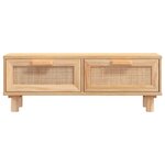 vidaXL Table basse Marron 80x40x30 cm Bois d'ingénierie et pin massif