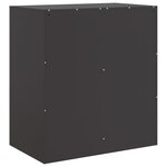 vidaXL Buffet noir 67x39x73 cm acier