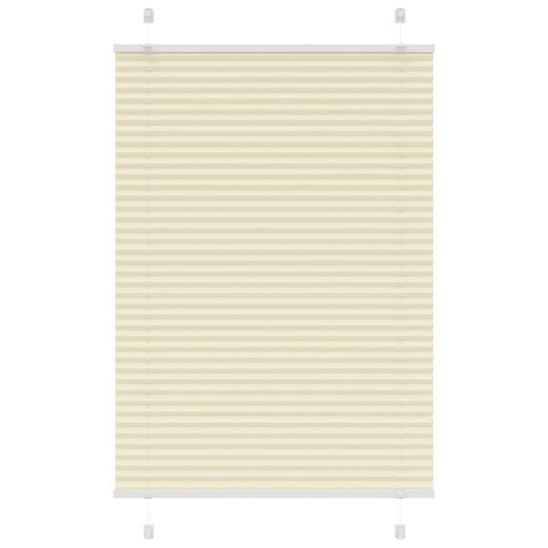 vidaXL Store plissé crème 90x150 cm largeur du tissu 89 4 cm polyester