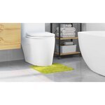 vidaXL Tapis de bain Vert 50 x 50 cm Polypropylène