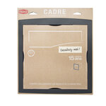 Cadre d'encastrement gris anthracite aspect sablé