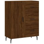 vidaXL Buffet chêne marron 69 5x34x90 cm bois d'ingénierie