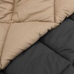 vidaXL Duvet complet toute l'année Anthracite et Taupe 220 x 240 cm