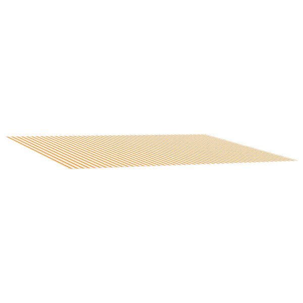 vidaXL Toile de rechange pour auvent Jaune et blanc 600 × 350 cm