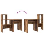vidaXL Bureau Bois ancien 131 5 x 50 x 106 5 cm Bois d'ingénierie