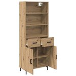 vidaXL Haut Armoire avec tiroir Chêne artisanal 69 5 x 34 x 180 cm
