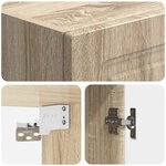 vidaXL Ensemble de Meubles 2 Pièces Chêne Sonoma Bois d'ingénierie