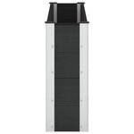 vidaXL Jardinière surélevée Noir 150 x 30 x 72 cm WPC et Aluminium