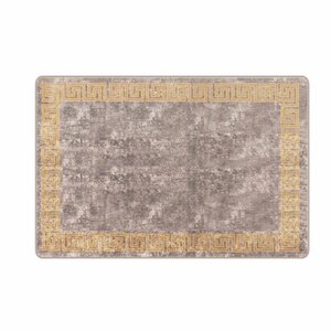 vidaXL Coureur de Tapis MARSA Gris 100 x 150 cm Polyester et PVC