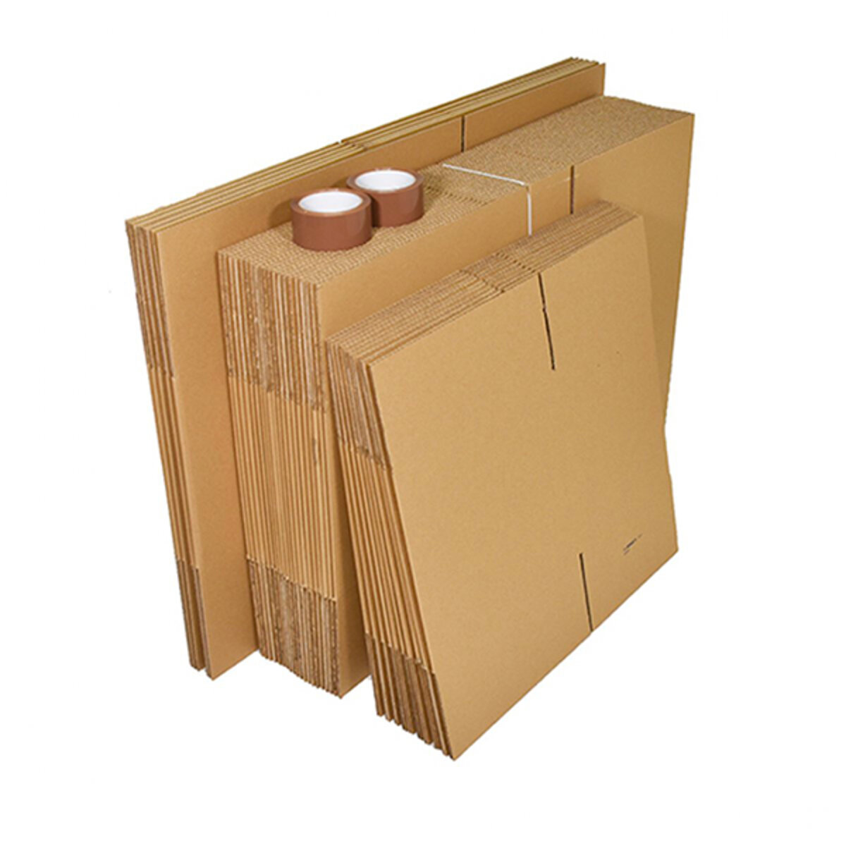 Pack de 35 cartons de déménagements livre poignées + 2 adhésifs