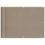 vidaXL Écran de balcon taupe 75x700 cm 100  polyester oxford