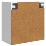 vidaXL Armoire Murale Blanc brillant 59 x 31 x 60 cm Bois d'ingénierie