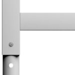 vidaXL Cadres d'établi réglables 2 Pièces Métal 85x(69-95 5) cm Gris