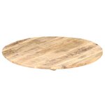 vidaXL Dessus de table Bois de manguier solide Rond 15-16 mm 70 cm