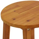 vidaXL Tabourets de bar lot de 4 bois d'acacia solide