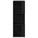 Armoire d'angle vidaXL noir chêne 33x33x100 cm en bois d'ingénierie