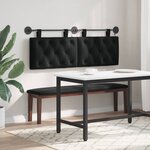 vidaXL Tête de lit suspendue Noir Velours