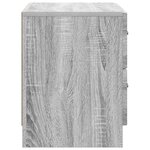 vidaXL Cabinet de chevet avec tiroir Sonoma gris 62 x 34 5 x 44 5 cm