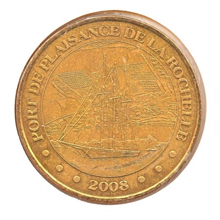 Mini médaille monnaie de paris 2008 - port de plaisance de la rochelle