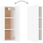 vidaXL Ensemble de meubles TV 4 Pièces Blanc Bois d'ingénierie