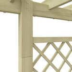 vidaXL Jardinière pergola 162 x 56 x 204 cm Bois