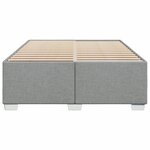 vidaXL Cadre de lit sans matelas gris clair 140x190 cm tissu