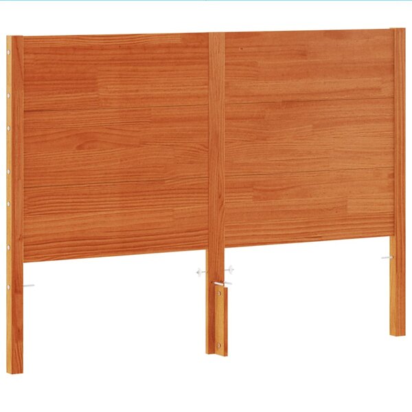 vidaXL Tête de lit cire marron 160 cm bois massif de pin