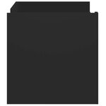 vidaXL Table basse noir 100x50x50 cm bois d'ingénierie