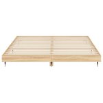 vidaXL Cadre de lit chêne sonoma 150x200 cm bois d'ingénierie