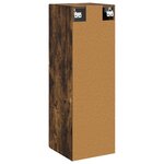 vidaXL Cabinet de Salle de Bain Mural Chêne fumé 33 x 34 5 x 100 cm
