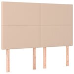 VidaXL Cadre de lit sans matelas cappuccino 140x200 cm similicuir