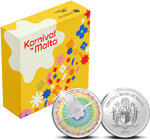 Pièce de monnaie en Argent 10 Euro g 28.28 Millésime 2024 MALTA CARNIVAL