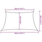 vidaXL Voile d'ombrage 160 g/m² Beige 3/4x2 m PEHD