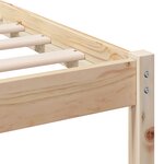 vidaXL Cadre de lit Marron 160 x 200 cm Bois massif en pin