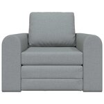 vidaXL Canapé-lit pliant Gris clair 98 x 71 x 83 cm tissu