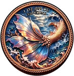 Monnaie OCEANS ETERNAL LOVE Mermaid 1 Oz Medaille Cuivre (PRÉCOMMANDE)